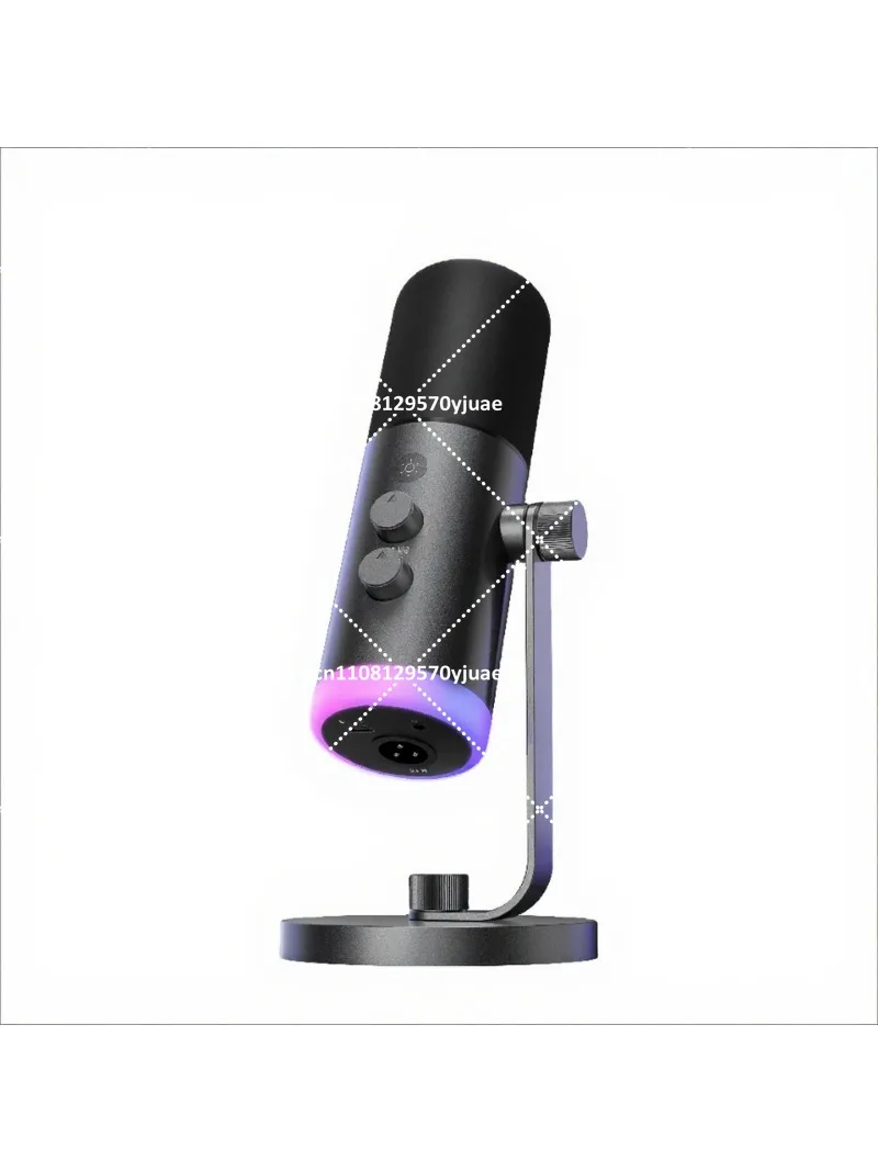 Professional RGB Podcast Microphone for Studio Recording, Gaming, and Streaming