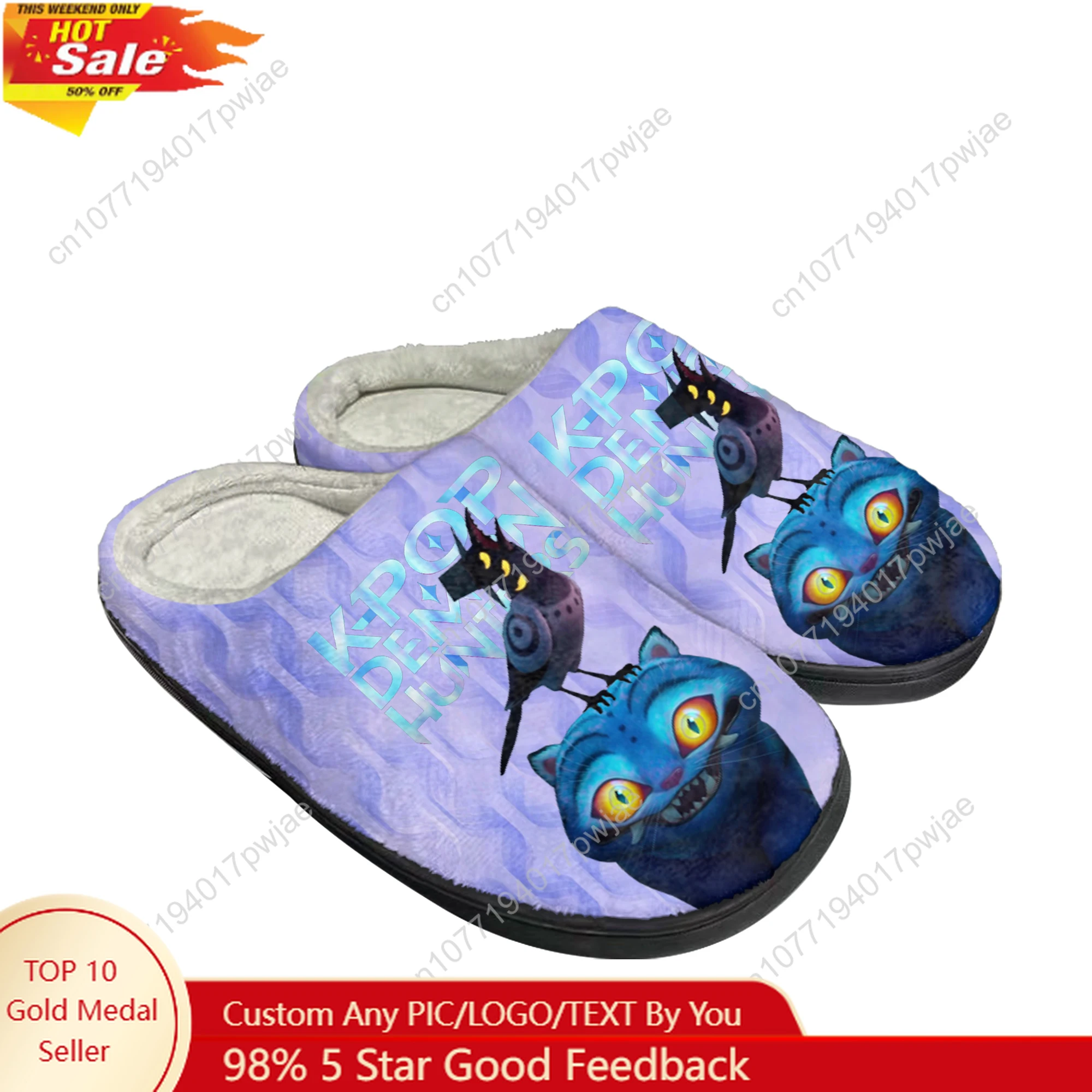 

KPop Demon Hunters Sussie Home Cotton Custom Slippers Men Women Plush Bedroom Casual Keep Warm Shoes Thermal Slipper Custom Shoe