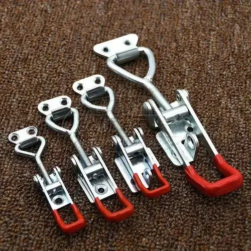 

4pcs Galvanized Iron Spring Loaded Toggle Case Box Chest Trunk Latch Catches Hasp Durable Galvanized Iron Top Quality