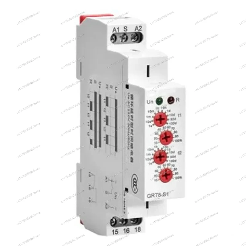 Dual Time Cycle Delay Relay – AC220V Adjustable Timer Controller for Industrial Automation