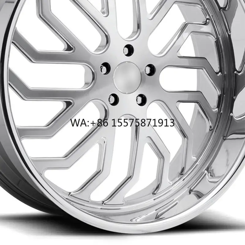 

Luxury Aftermarket Forged Rims 15-26 Inch Deep Dish Full Chrome Aluminum Alloy Wheels Universal Fit