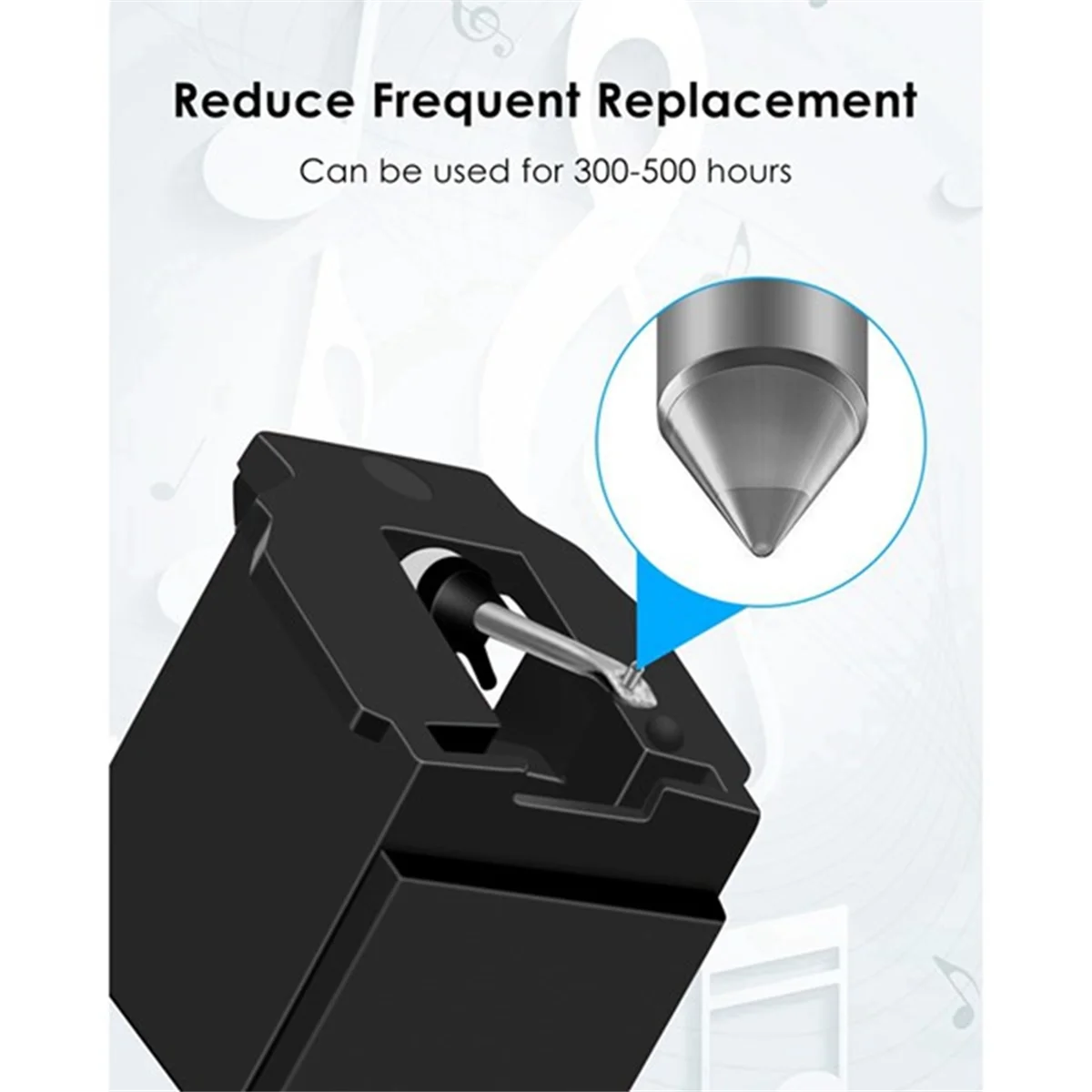 A002 ATN3600L Record Player Needle Replacement, Record Player Needles for AT LP60,AT L60X,AT LP60XBT,AT LP60 USB,AT LP2D 2PCS