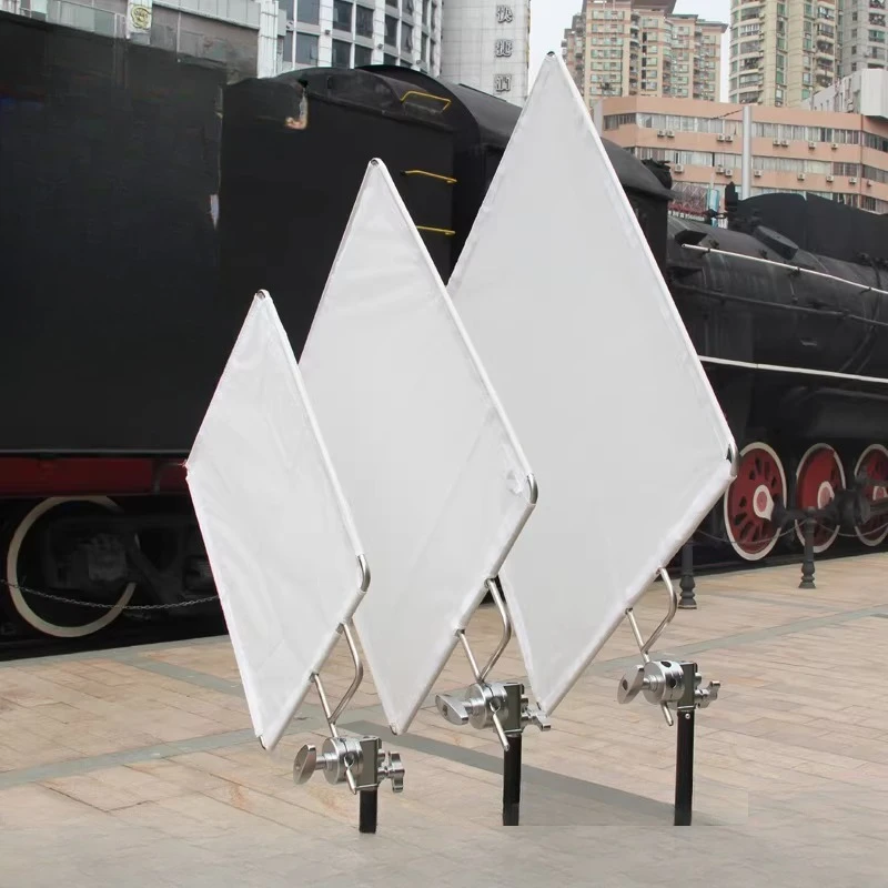 

Film and television photography 75*90 stainless steel black flag cross soft light white flag board light shield light reduction