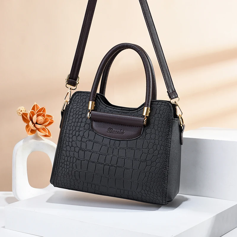 Olid Color Handbags For Women, Elegant PU Leather Crossbody Bag, Trendy Office & Work Purses