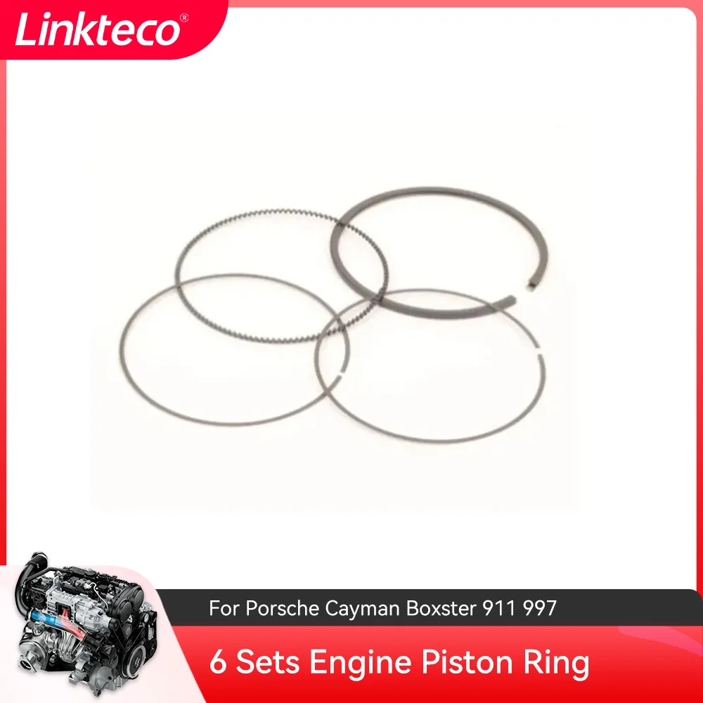 

6 Sets Engine Piston Ring for Porsche Cayman Boxster 911 997 OEM 9A110306502