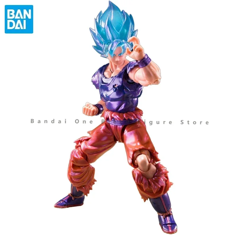 Auf Lager Original SHF Bandai Super Saiyajin Gott Son Goku SSGSS Kaio-ken JUMP V30TH Dragon Ball Action Figur Spielzeug Geschenk modell Hobby