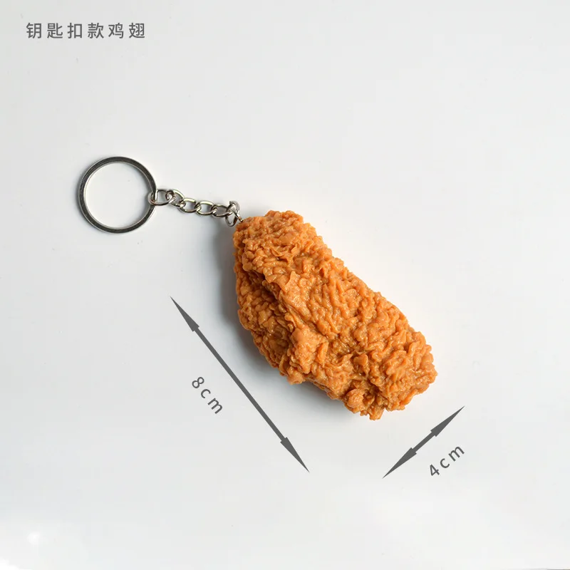 Simulation Food Chicken Legs Chicken Wings Model Kfc Food Play Chicken Legs Fried Chicken Wings Window Display Props Key Chain