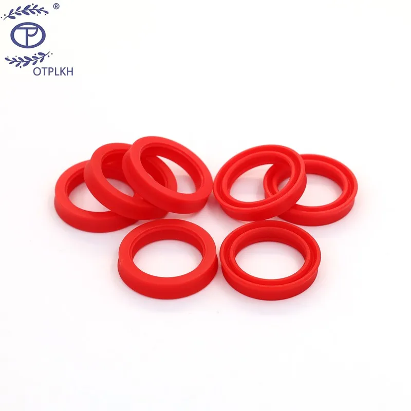 

Y-ring seal red polyurethane PU Y-type sealing ring piston rod seals non-standard parts shaped parts factory customized