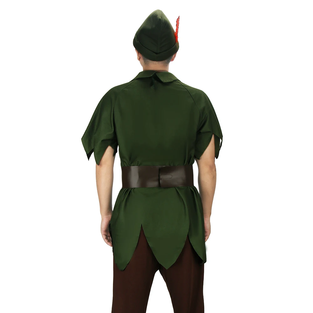 Takerlama Adult Classic Peter Pan Cosplay Costume Peter Pan & Wendy Halloween Outfits Theme Party Apparel In Stock