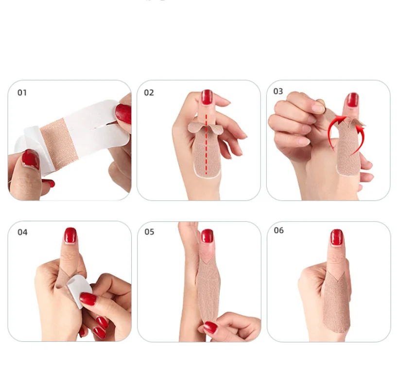 5/10/20 pezzi toppe per articolazioni del pollice e del polso-nastro sportivo autoadesivo elastico, per la protezione del pollice, delle dita e dei piedi