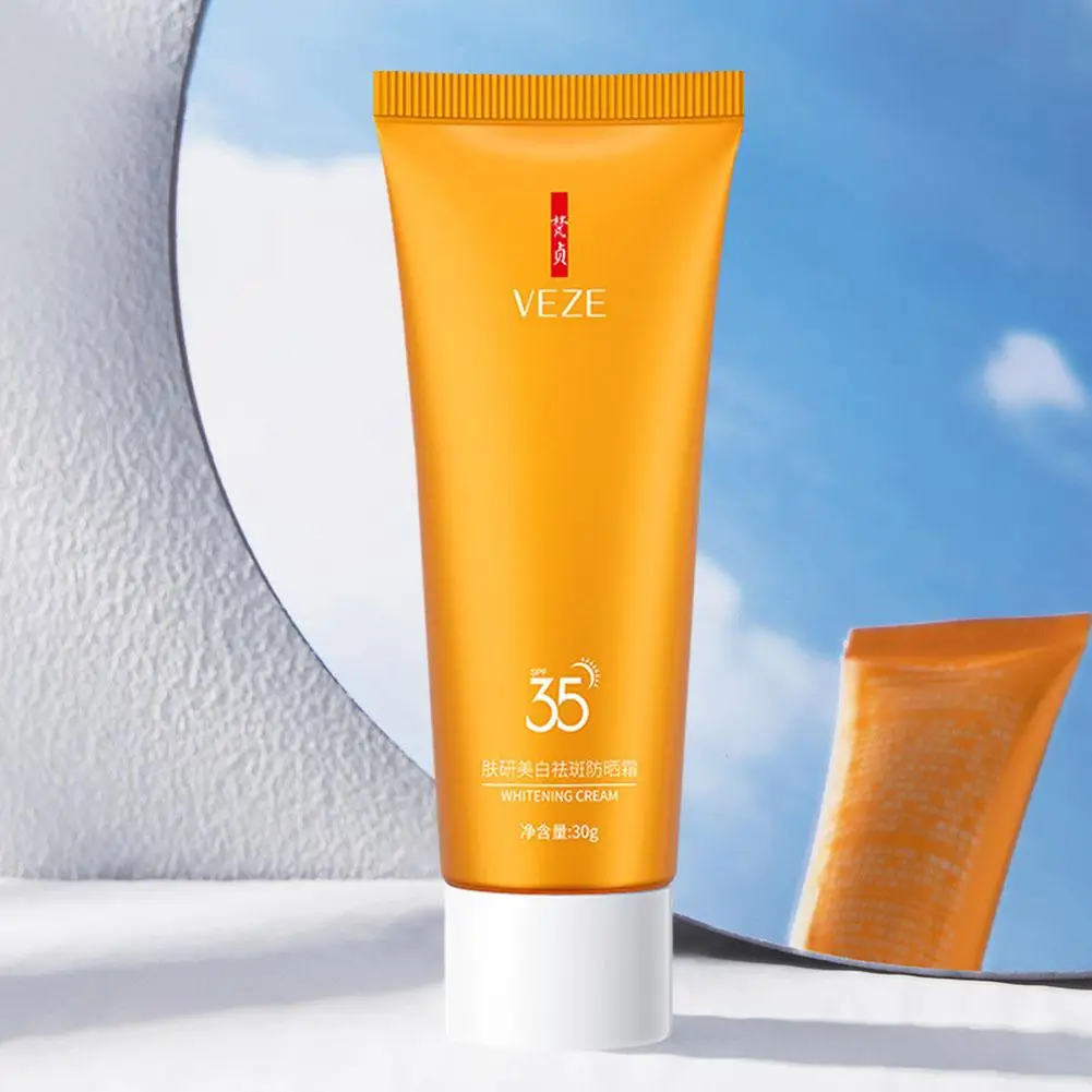 Crème solaire blanchissante pour le visage et le corps, soin de la peau, anti-âge, anti-âge, anti-poussière, huile, C6M5, éventuelles F 35