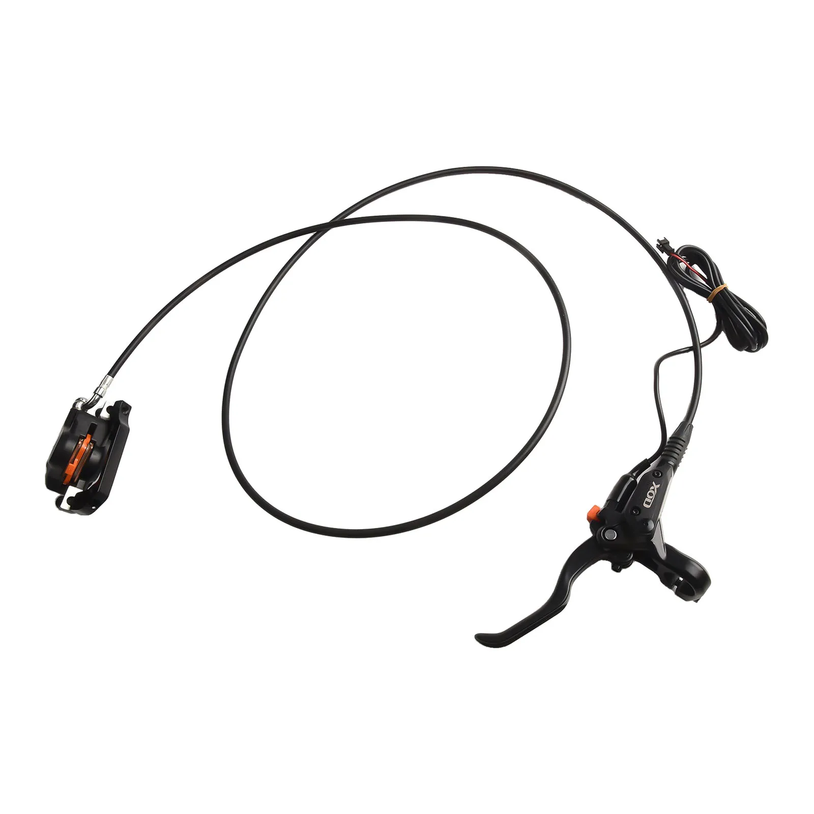 

EBike Hydraulic Disc Brake Set with Power Control Shifter Aluminum Alloy Housing Lengths Front 850mm Rear 1550mm