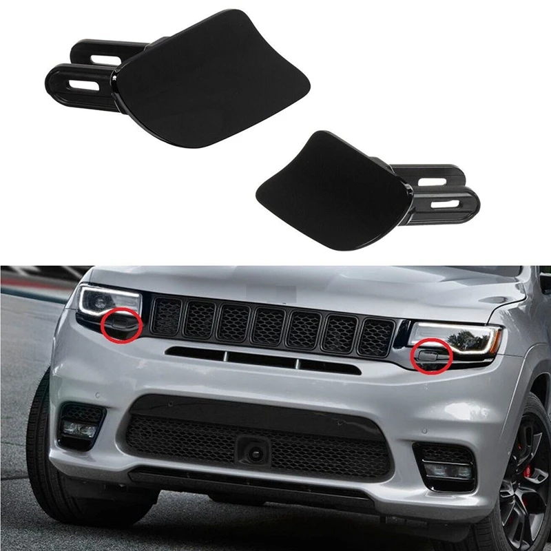 

Car Front Lamp Washer Cover For Jeep Grand Cherokee 2017-2021 Headlight Water Spraying Cover