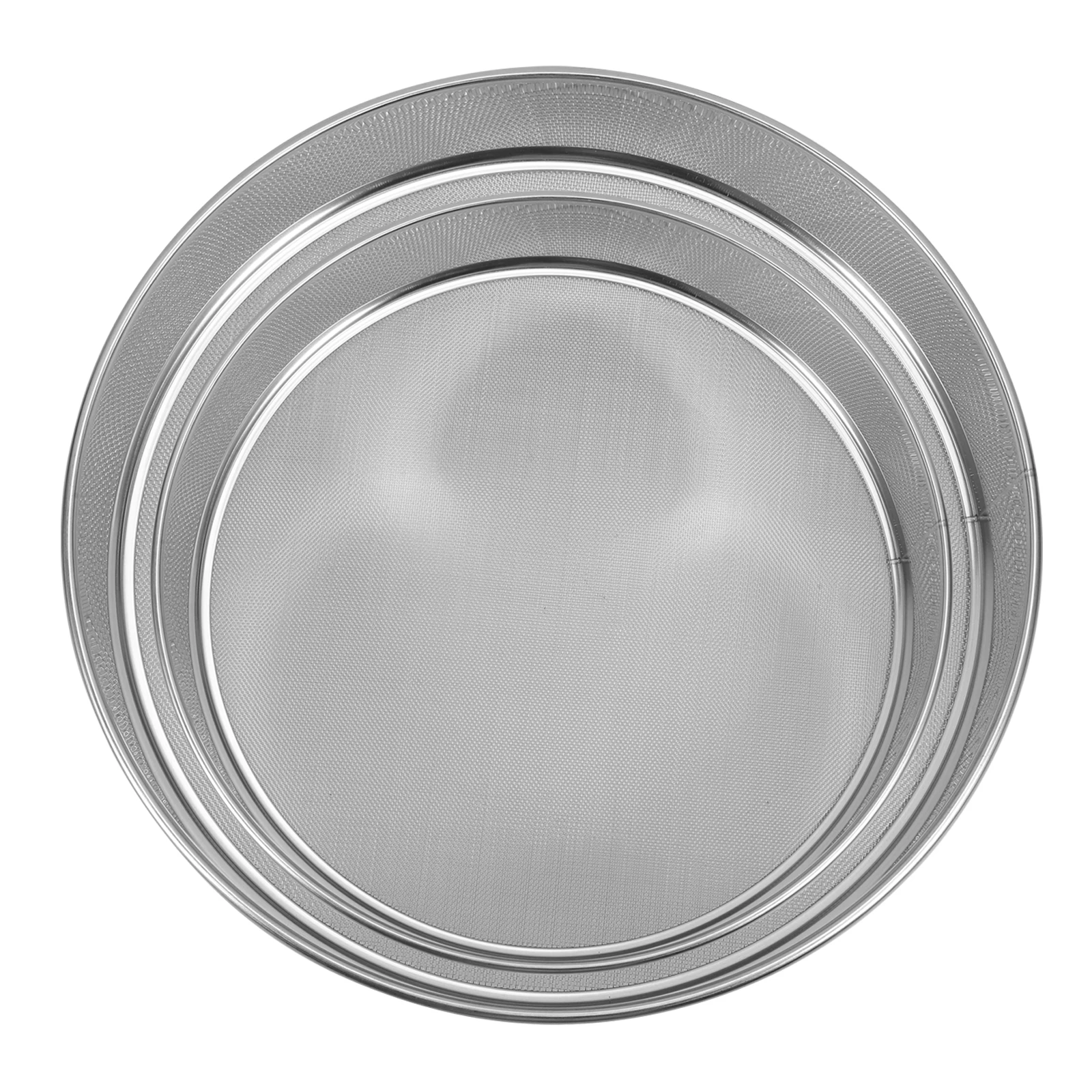 

2Pcs Stainless Steel Flour Sifter Fine Mesh Round Baking Sieve Baking Tool Kitchen Sifting Basket Powder Sugar Cocoa Strainer