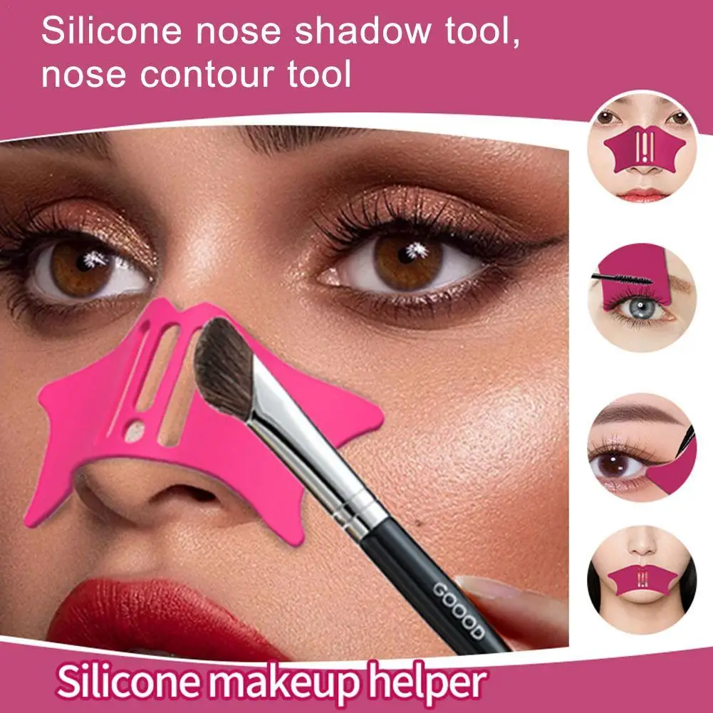 Multi-Function Nose Shadow Brush, Bevel, Mountain Root, Wing Halo Dye, Eyeliner, Cílios Auxiliares, Baffle, Nose Contour Tools