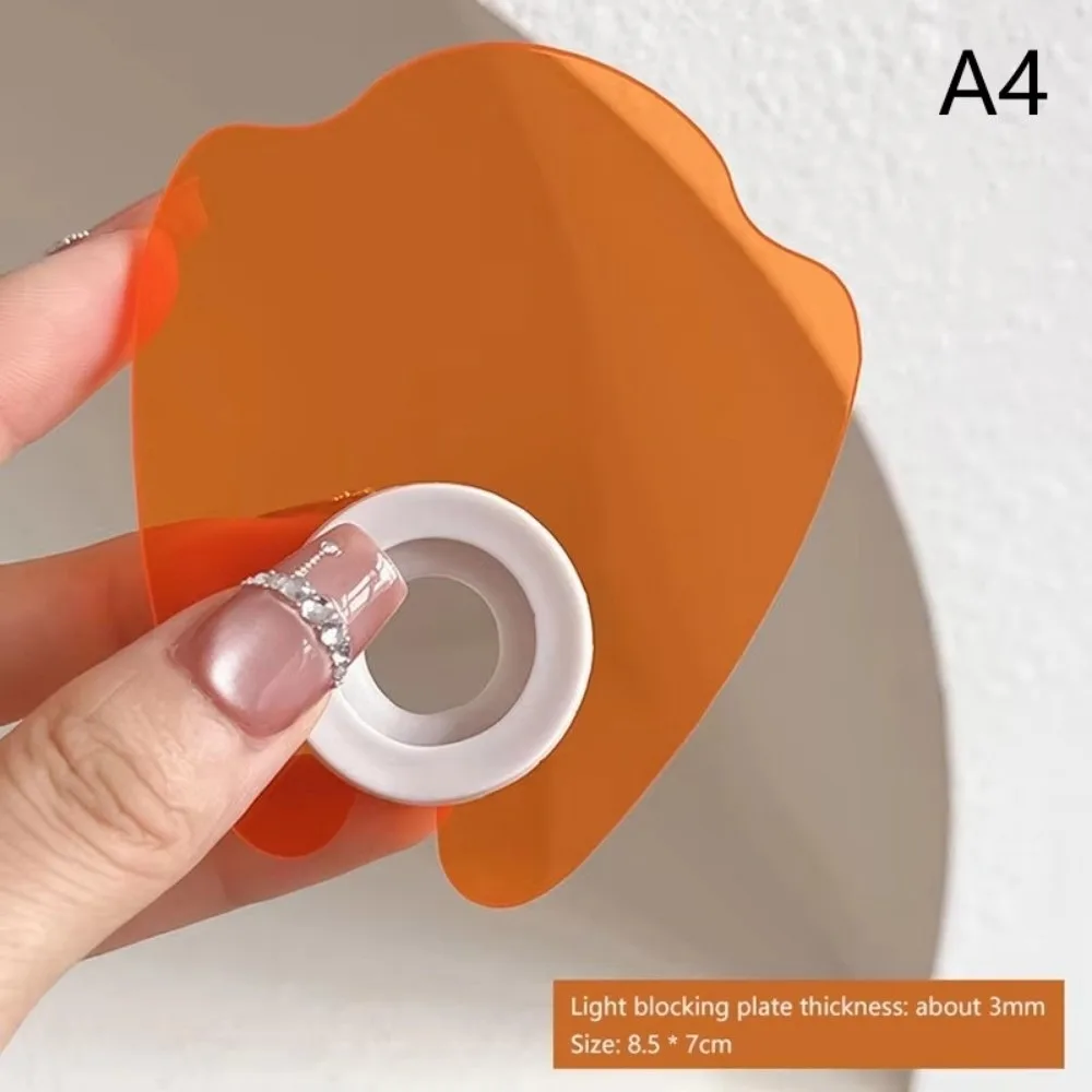 Acrylic Light-Blocking Baffle Anti-Blue-Light Straight-Shaped Nail Nail Blocking Plate Thicken Uv Lamp Protective Goggles
