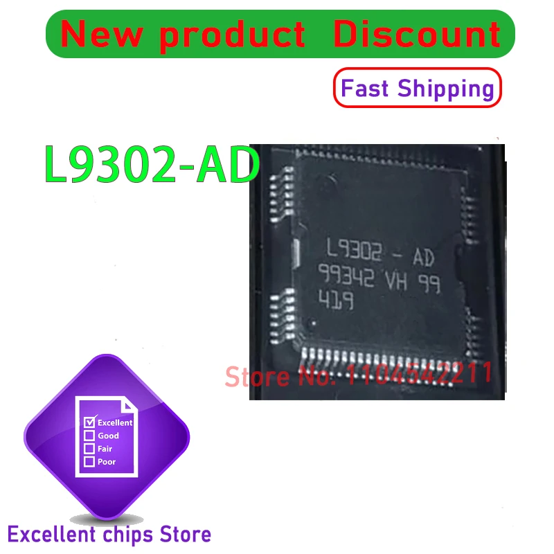 

1pcs/lot New Original L9302-AD L9302AD L9302 LQFP64 9302