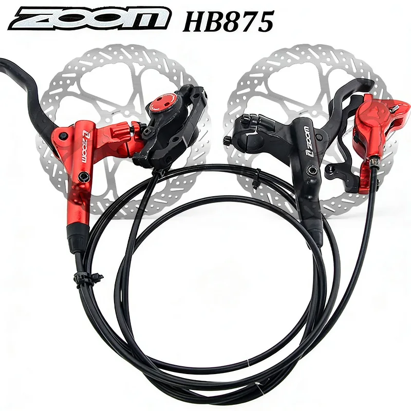 

Гидравлический дисковый тормоз ZOOM для MTB велосипедов, 800/1450 мм, передний/задний, с охлаждением, 2-поршневой, масляный, для AM/DH и электровелосипедов