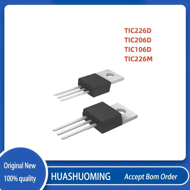 

50Pcs/Lot TIC226D TIC266 TIC206D TIC206 TIC106D TIC106 TIC226M TIC226 TO-220