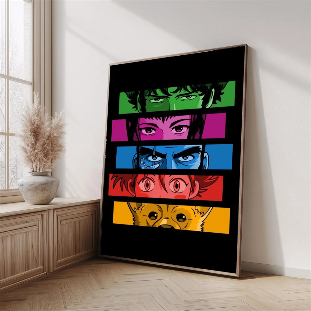 Japanese Anime Cowboy Bebop Poster Printing Canvas Painting Retro Picture Room Bedroom Wall Decoration Cuadros
