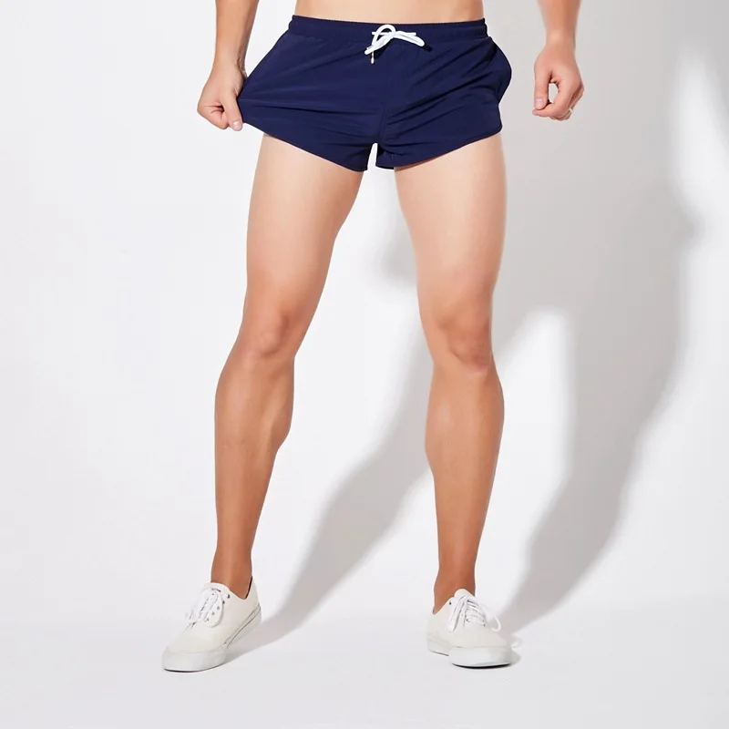Quick Dry Fitness Men's Sport Pants Summer Three-quarter Length Fashionable Urban Style Running Shorts Breathable Lightweight