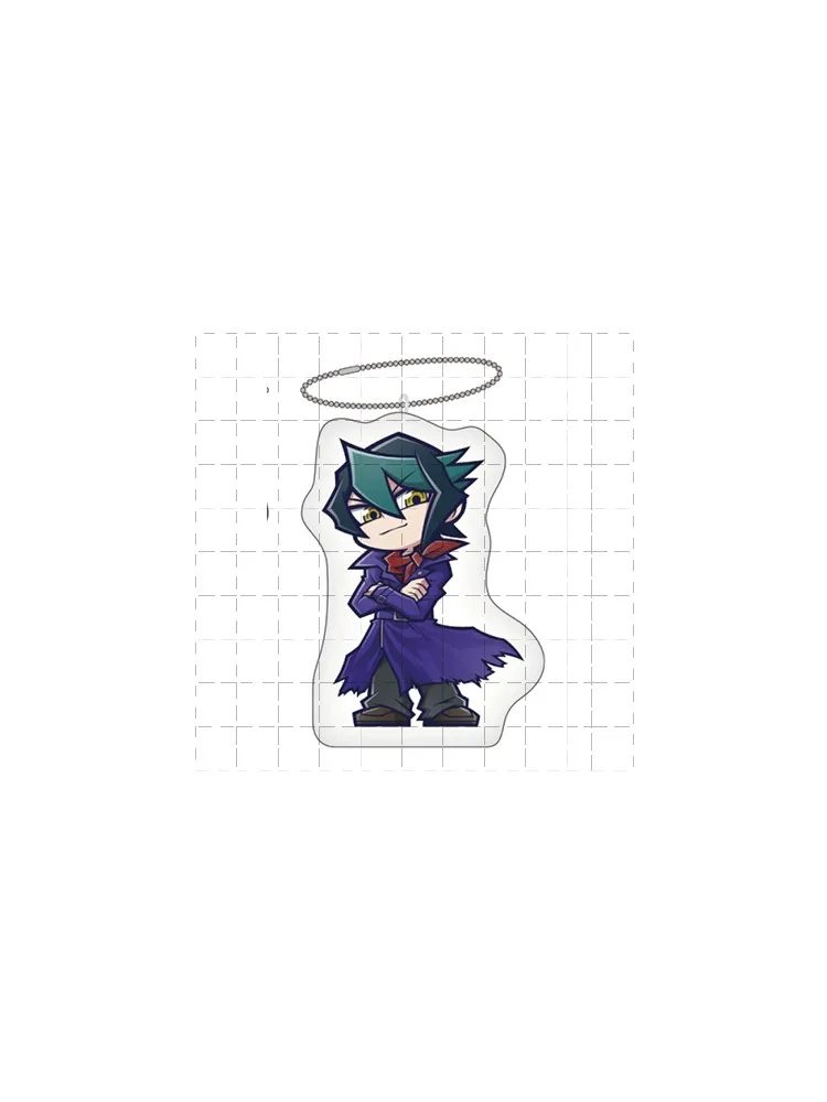 Anime YuGiOh Yu-Gi-Oh! ARC-V Acrylic Stand Mini Figure Doll Shun Kurosaki Yuya Sakaki Keychain Cosplay Keyring Pendant for Gift