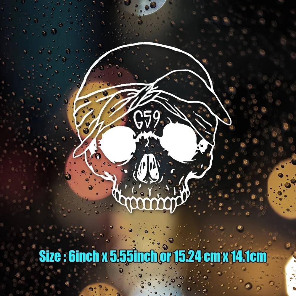 1PC Suicideboys G59 Skull Car Stickers Waterproof for Auto Trunk Windshield Windows Vehicles Accessories Durable Vinyl Decals