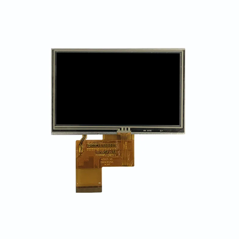 4.3 inch 480x272 RGB interface SC7283 full viewing angle IPS LCD wide temperature with resistive touch panel