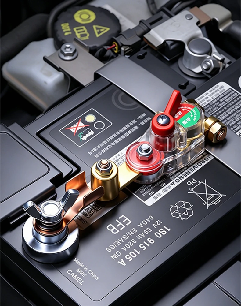 Manueller Drehbarer Batterietrennschalter, Einstellbarer Hochleistungs-Trennschalter 12V-24V für Auto, LKW, Boot – Detail 10