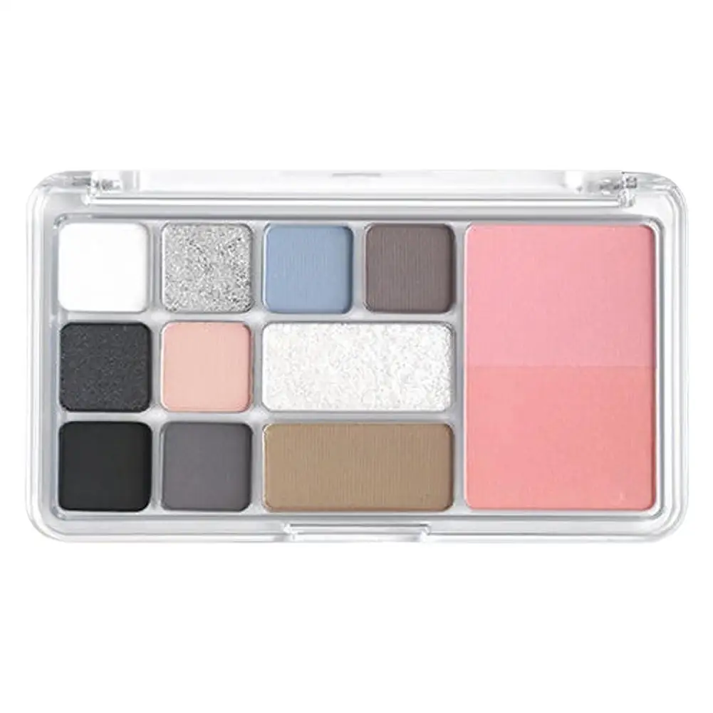 12 Color Eyeshadow Palette 3-in-1 Matte Eyeshadow Contour Blush Autumn Winter Daily Light Makeup Long Lasting Eye Shadows