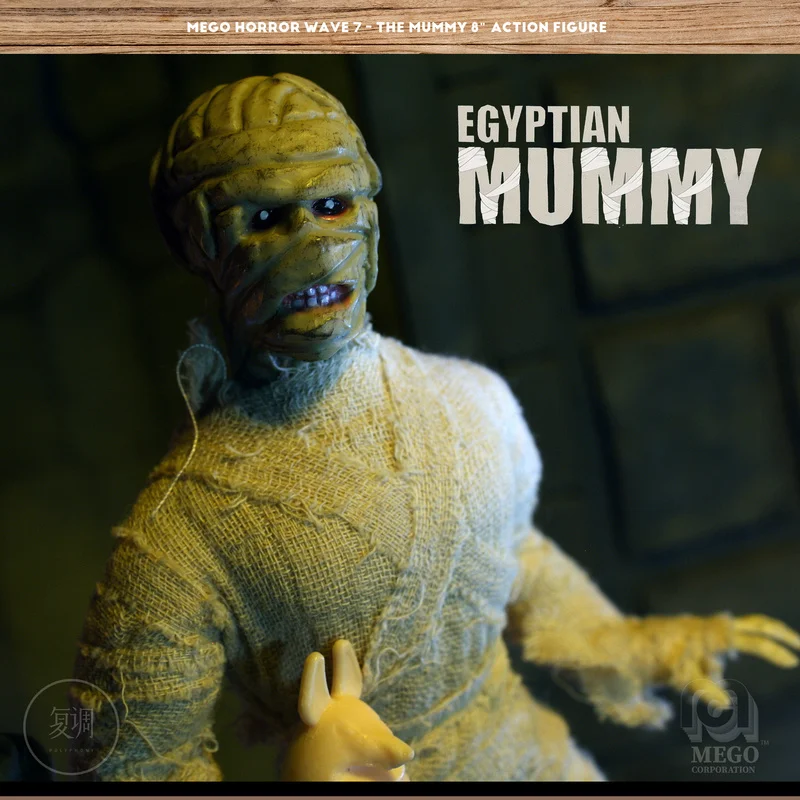 Disponibile Mego 8" Action Figure - Collezione di giocattoli per mummi egiziani, regalo per ragazzo, compleanno di Halloween