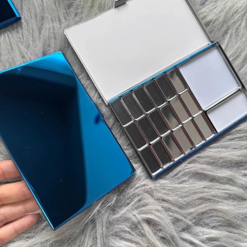 جوهرة زرقاء رقيقة جدا TN صندوق ألوان مائية السفر المحمولة لوحة الصباغ صندوق ألوان مائية الصباغ حزمة صندوق مغناطيسي لوازم الفن