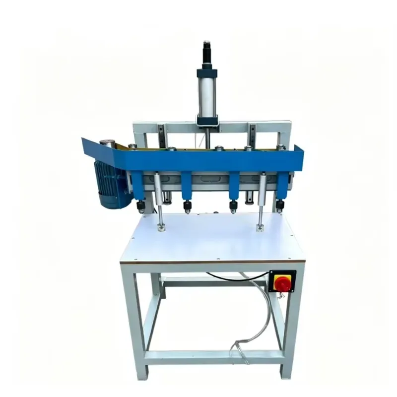 Woodworking Pneumatic Vertical Multi-Axis Boring Machine, Multi-Head Vertical Hole Driller, Precision Gang Drilling Machine