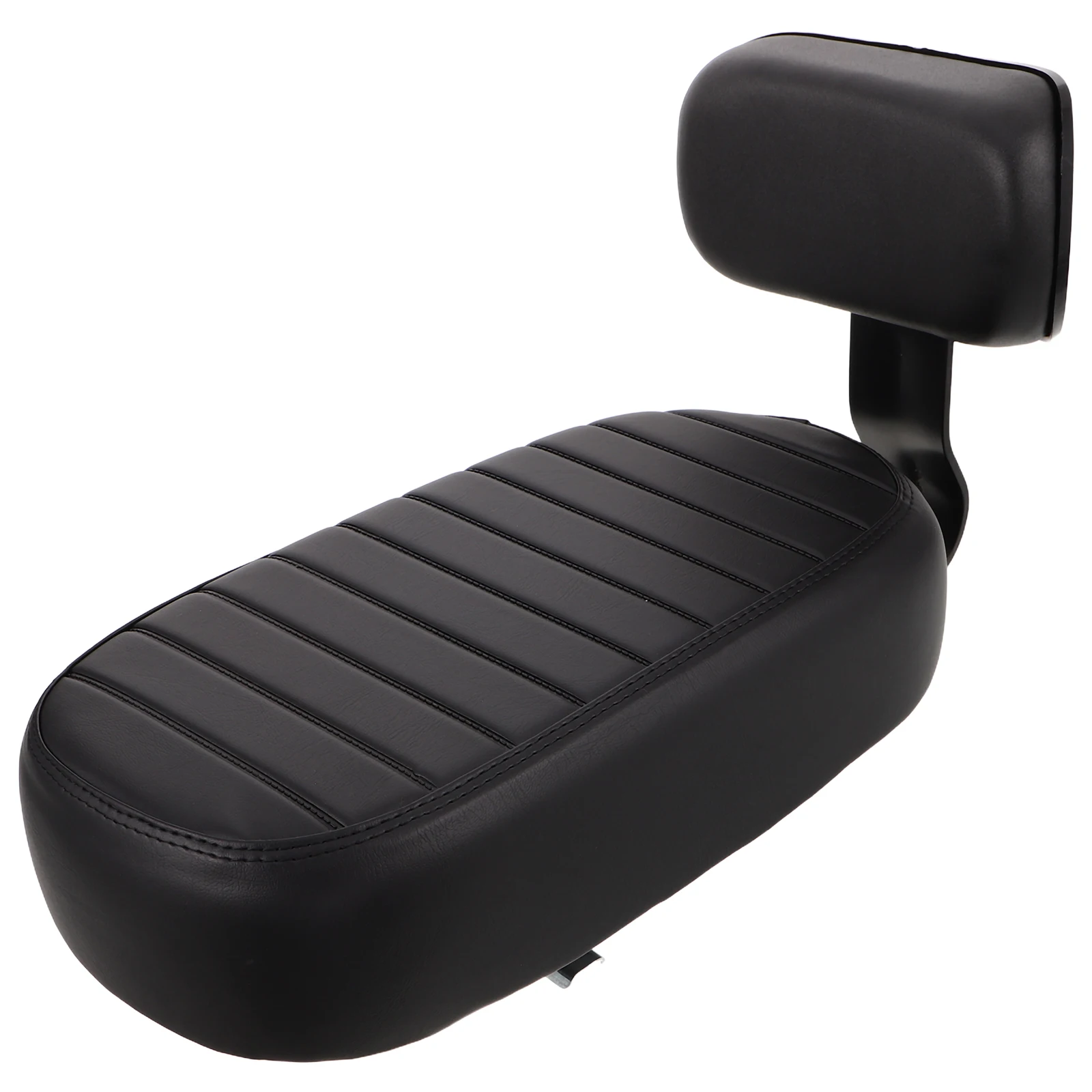 

Kids Rear Bike Seat Black: Thick Soft Cushion Sturdy Backrest Shock Absorption Easy Clean Universal Fit For Mountain