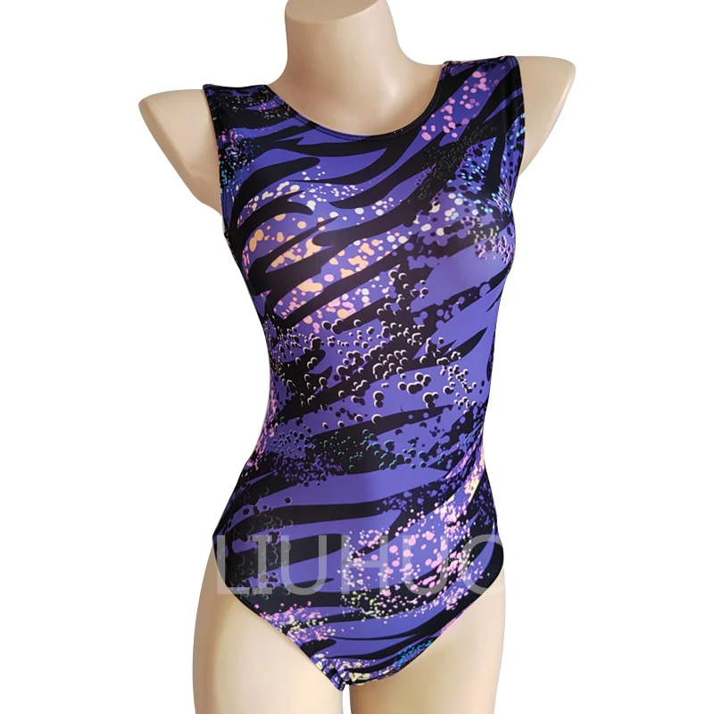 LIUHUO Gymnastics Leotards Gradient Tight Performance Stage Competition Custom Girls