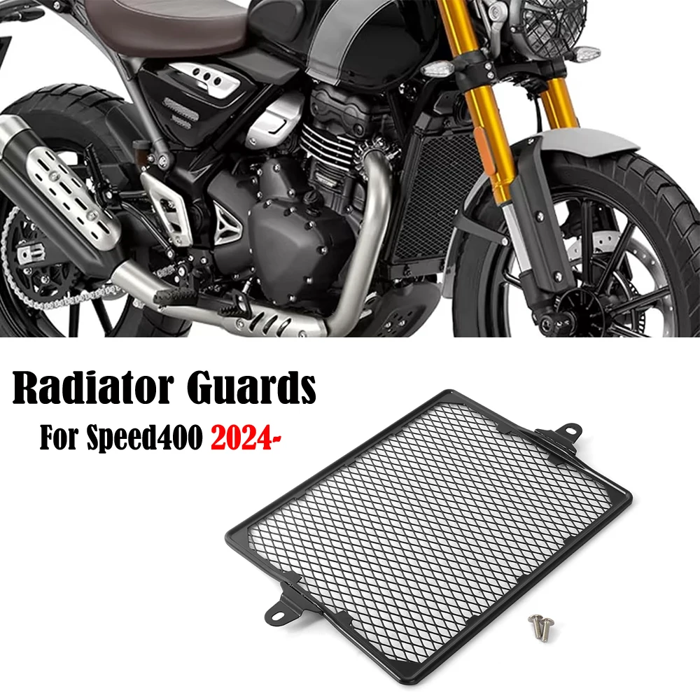 

New Motorcycle Radiator Guard Shield Protector Grille Cover Black Accessories For Speed400 SPEED Speed 400 2024 2025