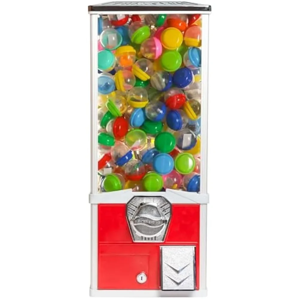 Vending Machine 2 Inch Round Capsules Gumballs Bouncy Balls - Red