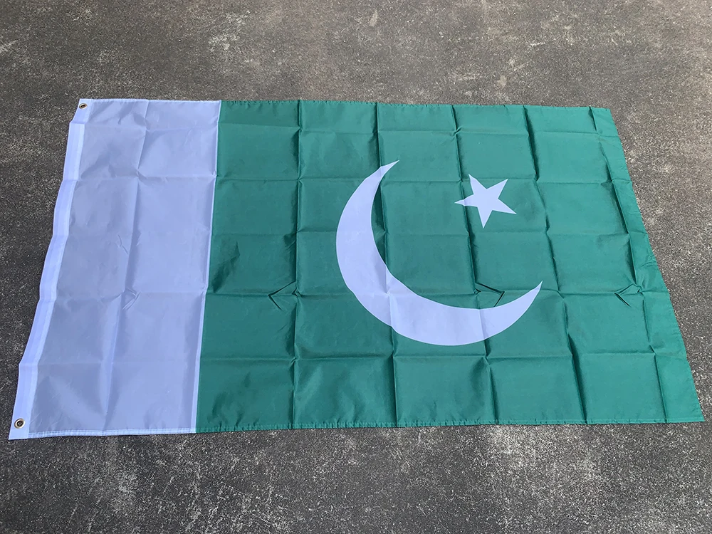 Z-ONE FLAG Pakistan flag 3x5 Feet   90x150cm polyester hanging Super Poly football FLAG Indoor Outdoor Polyester Flag