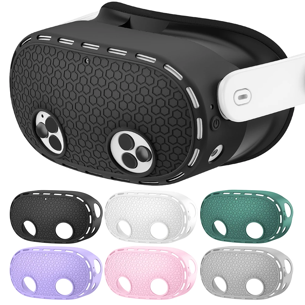 Silicone Host Protective Cover Drop-Proof Host Protector Waterproof VR Headset Protector for Meta Quest 3S VR Accessories