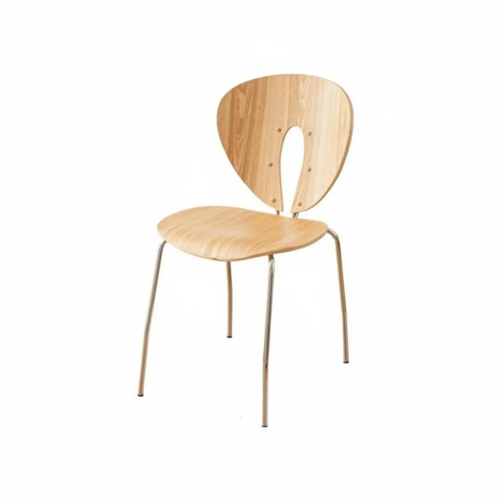Minimalist Nordic Chair with Solid Construction for Cafe Dining and Office Areas