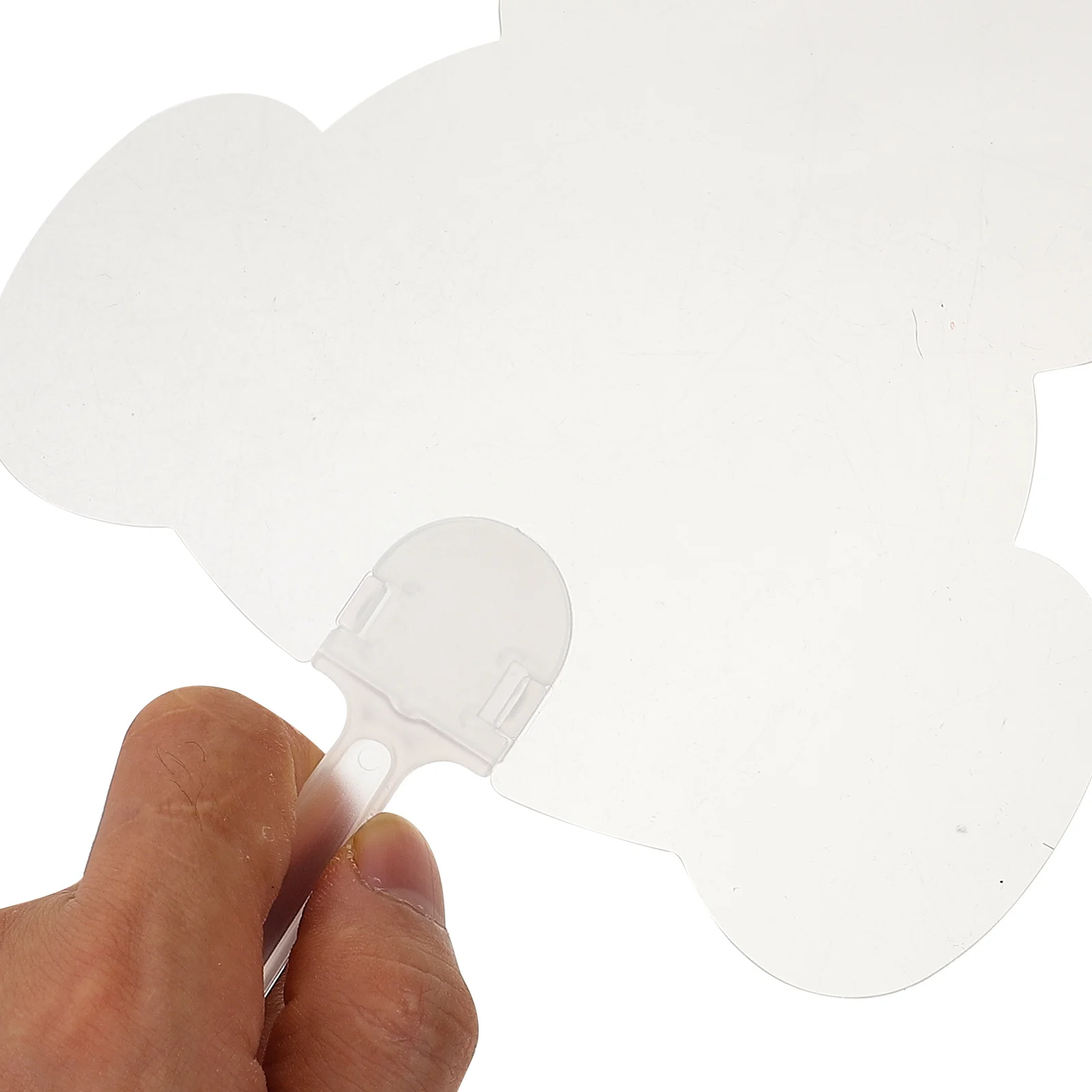 

10Pcs Transparent Hand Fans Blank Painting Fans DIY Craft Supplies for Home Decor Gifts Transparent Fan DIY Hand Fan