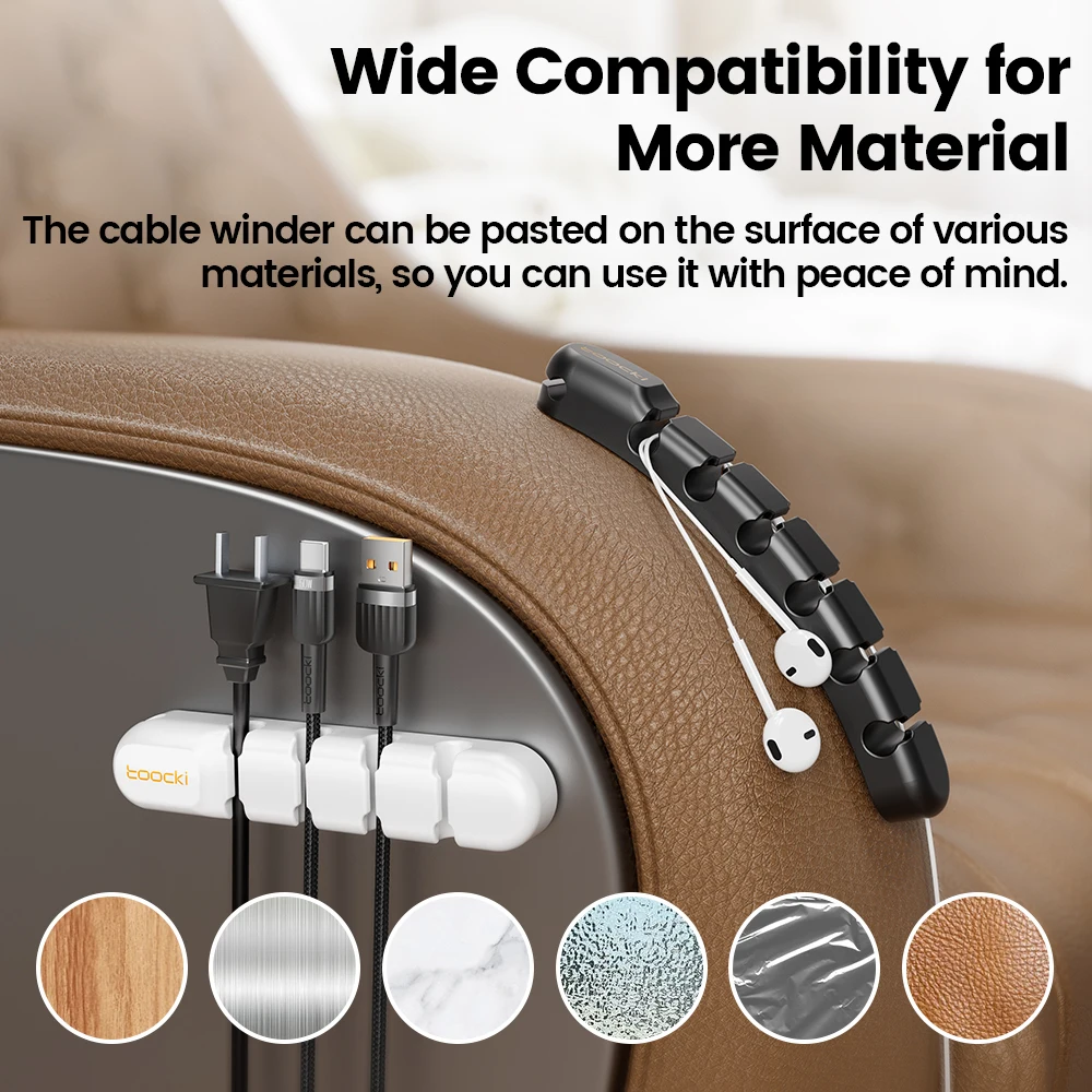 Toocki Cable Organizer Clips for Wire Management