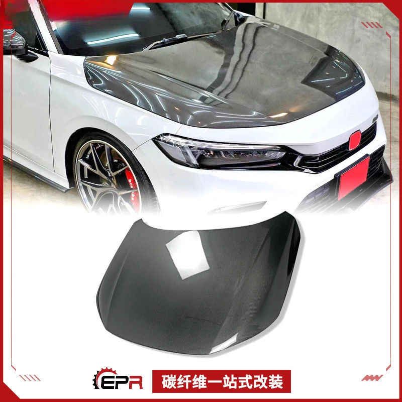

Для Honda Civic FE1 (11-го поколения) капот двигателя в заводском стиле из углеродного волокна