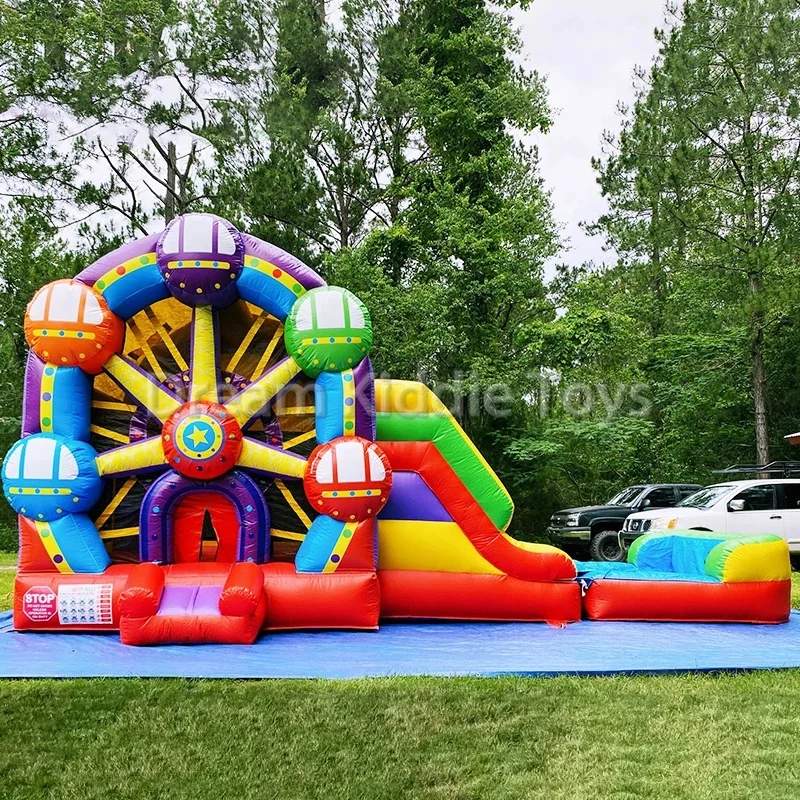 Backyard Commercial Ferris Wheel Inflatable Children Party Jumpers Bouncer Combo Bouncer Jumping Castle with Slide