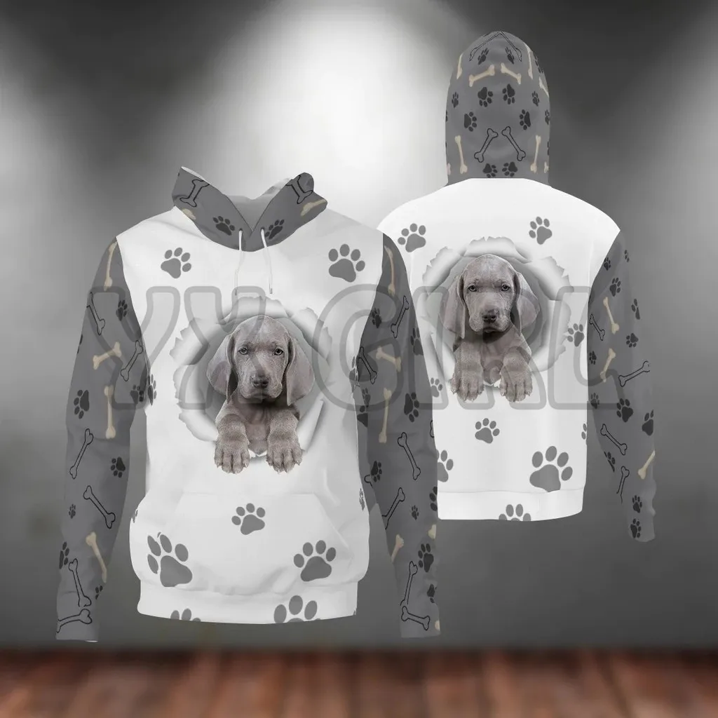 Jack Russell Terrier-Paw Dog  3D Printed Hoodies  Unisex Pullovers Funny Dog Hoodie Casual Street Tracksuit