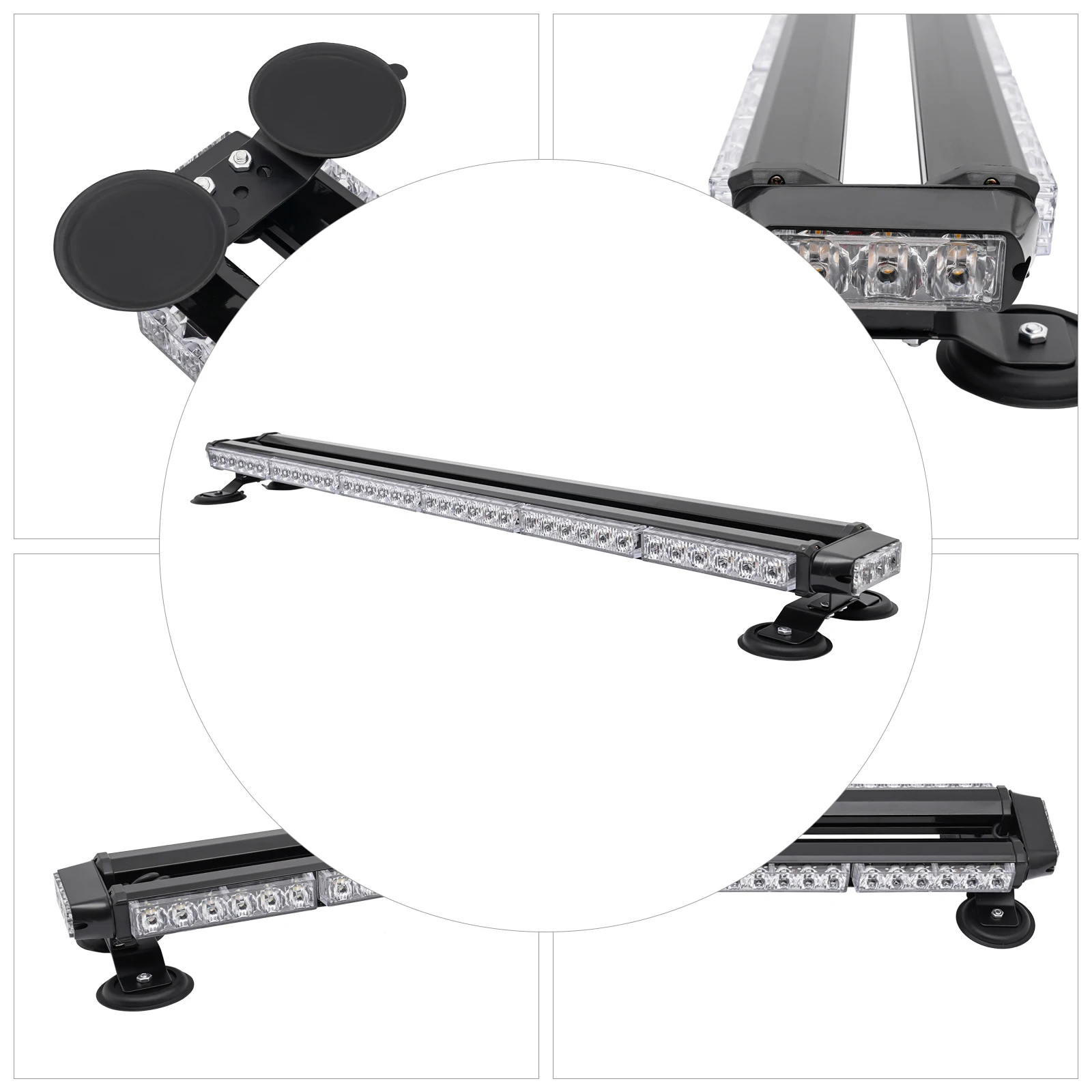 3000K LED-Lichtleiste, bernsteinfarbene Notfalllampe für das Dach, Blitzlichtleiste auf dem Dach