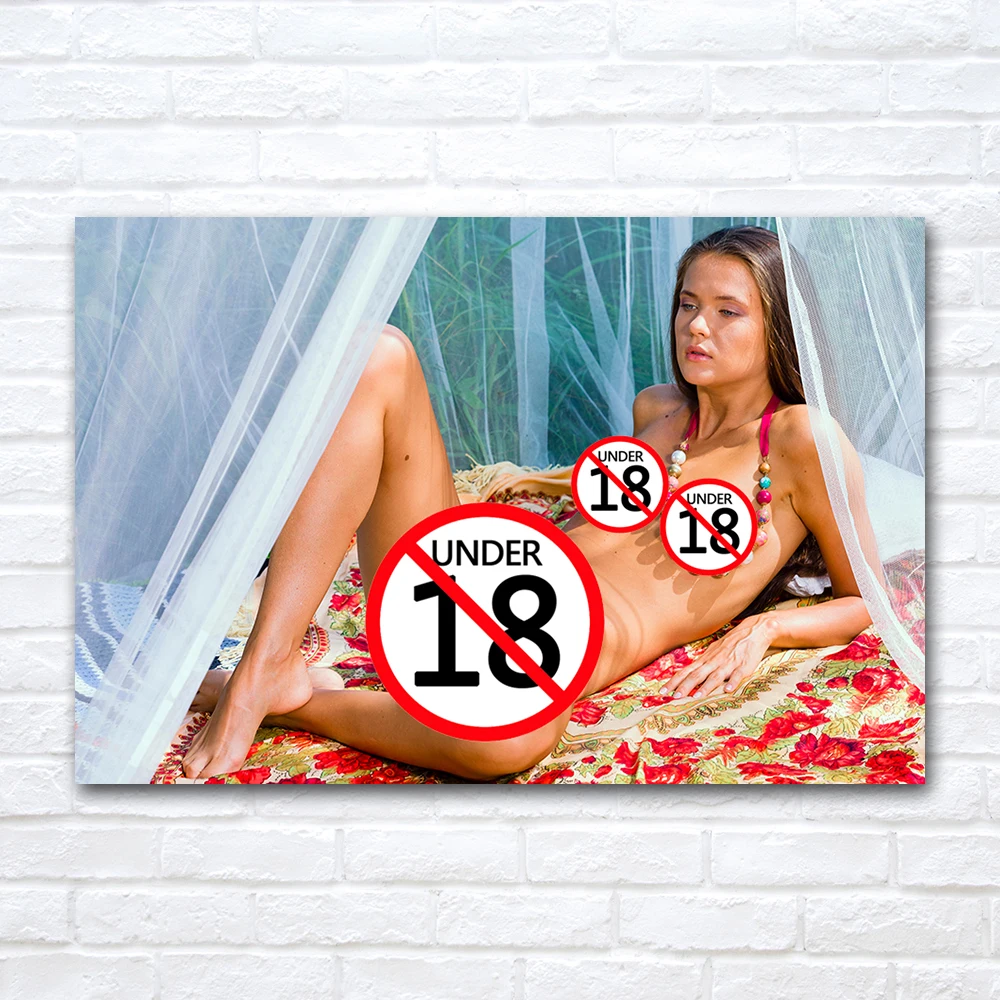 Wall Art Beautiful Girl Nude Model Pussy Posters Adult Canvas Prints Painting Pictures For Bedroom Home Decor Boy Gift