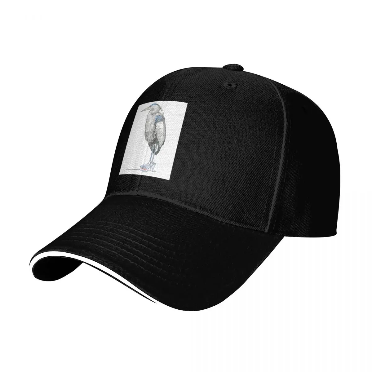 Great Blue Heron in Aquarium Platform Heels Baseball Cap Unisex for Men Women Outdoor Golf Running Hiking Summer Beach Travel