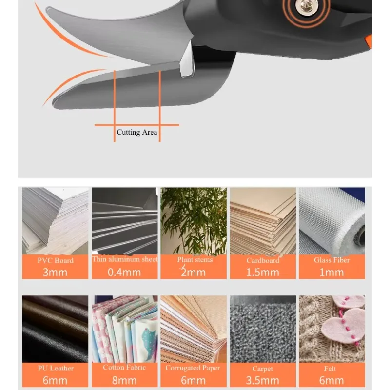 مقص كهربائي أدوات بطارية ليثيوم قاطع كهربائي USB مرن