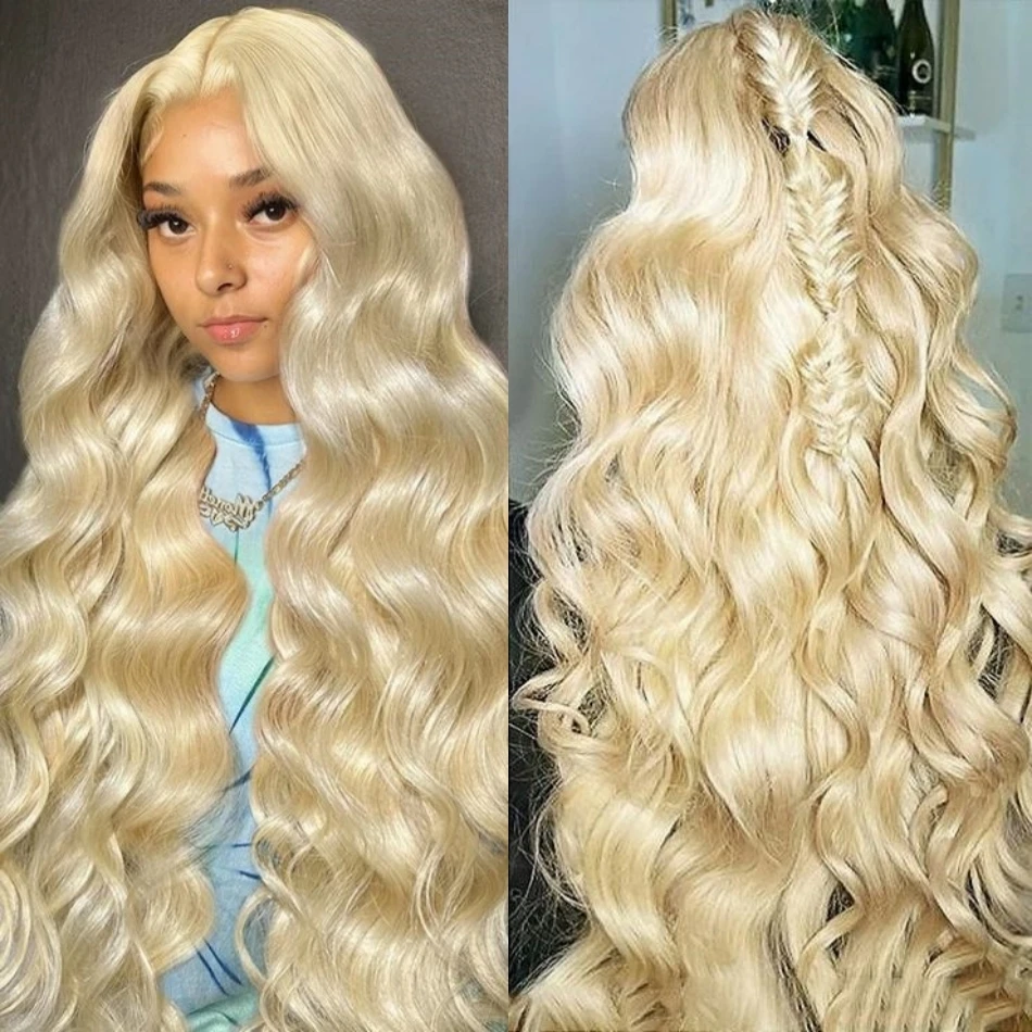 Blonde 613 Hd Lace Frontal Wig 13x6 13x4 Transparent Hd Lace Front Wig Brazilian 30 32 Inch Body Wave Human Hair Wigs For Women